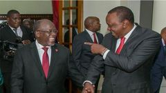John Pombe Magufuli and Uhuru Kenyatta