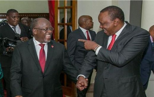 John Pombe Magufuli and Uhuru Kenyatta