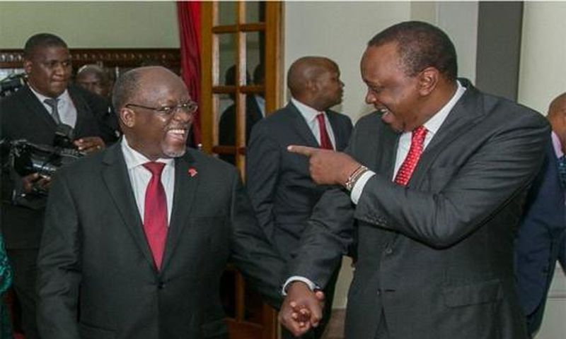 John Pombe Magufuli and Uhuru Kenyatta