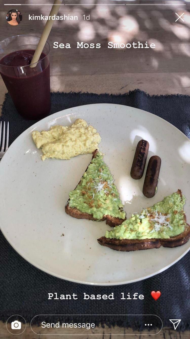 Kim Kardashian sea moss smoothie
