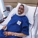 Farah at  the Giostar USA Stem Cell Treatment Institute  in India (Instagram)