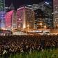 Thousands packed into a square on Hong Kong's main island to hear from arrested activists