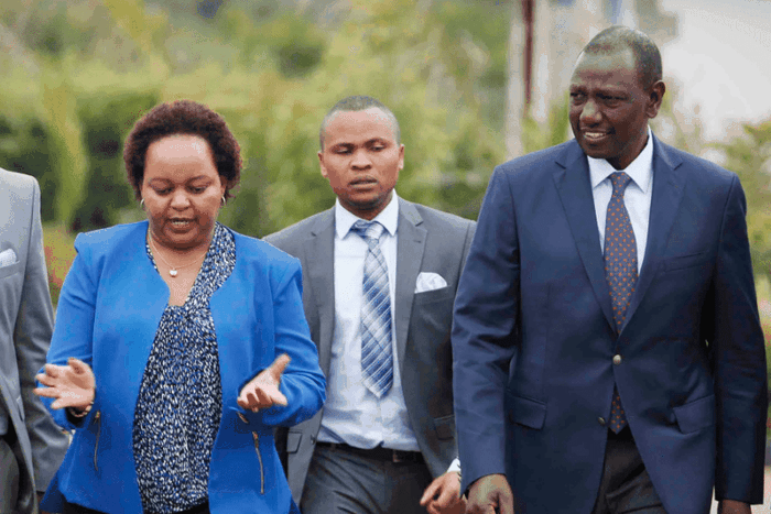 DP William Ruto and Kirinyaga Governor Anne Waiguru in Karen