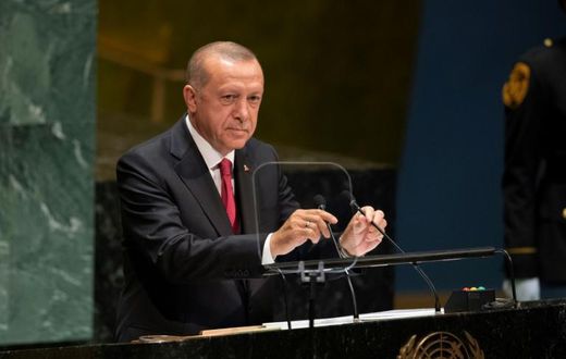 Turkey's President Recep Tayyip Erdogan (pictured September 2019) had previously said that Turkey's patience was wearing thin after Turkish and American officials agreed to establish a buffer zone in Syria
