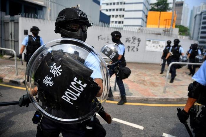Saturday's rally was banned by police on security grounds after last weekend saw some of the most violent clashes in three months of political turmoil