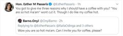 Passaris sets Twitter on fire after tackling admirer who invited her for coffee