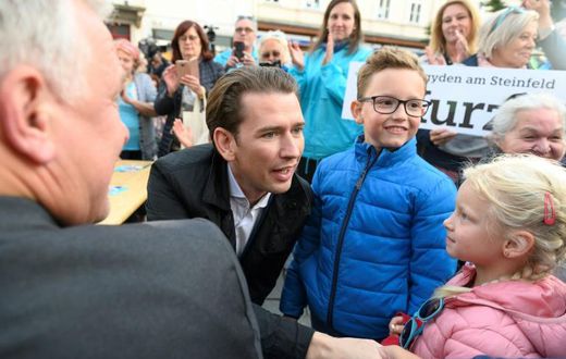 Austrian People's Party (OeVP) head Sebastian Kurz is firing up his supporters and opponents ahead of a snap election September 29