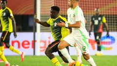 Uganda Cranes player during their opening match against Algeria in the CHAN 2024 tournament