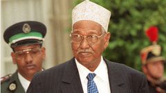 Djibouti's first president Hassan Gouled Aptidon