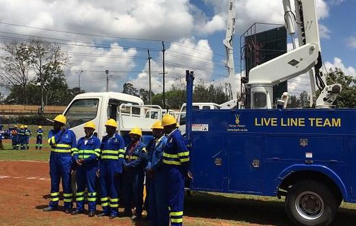 Members of Kenya Power Live Line team