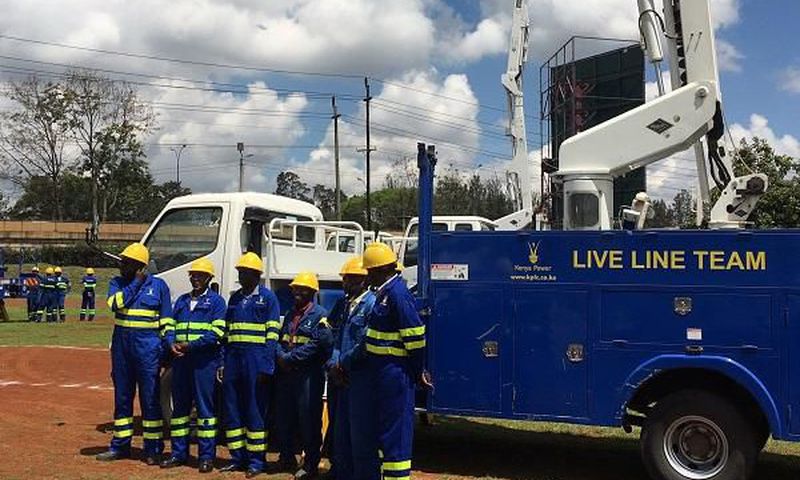 Members of Kenya Power Live Line team