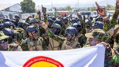 Haiti welcomes additional Kenyan troops including 30 female officers who are the first females to be deployed to the Caribbean nation plagued by gang violence