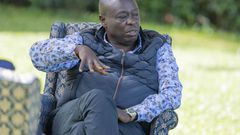 Former Deputy President Rigathi Gachagua at his home in Nyeri County