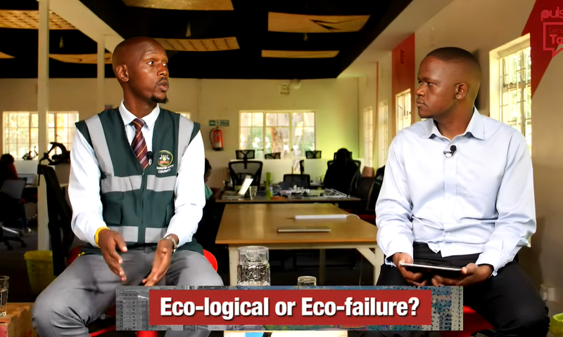 Geoffrey Mosiria during an interview on Pulse Live Kenya