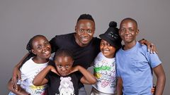 Oga Obinna with his 4 children