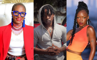 From left: TikToker Nyako, comedian Flaqo and Elsa Majimbo