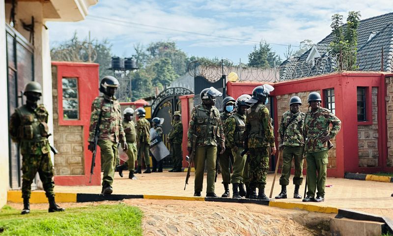 Aftermath of chaos during EACC raid at Gov Natembeya's home