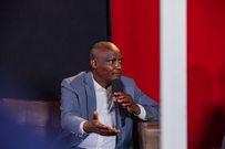 Treasury CS John Mbadi speaking during the Youth Parliament, where he engaged young people on the Finance Bill 2025