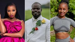 A collage of Carol Sonie, Mulamwah and Ruth K