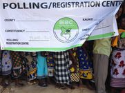 File image of voters lining up to cast their votes in an election