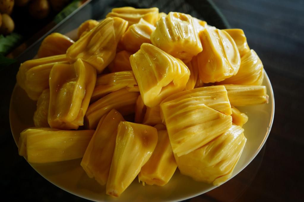 Ripe jackfruit, ready for eating.