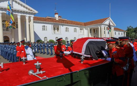 In Photos: Thousands of Kenyans converge at Nyayo Stadium for Moi's Memorial Service