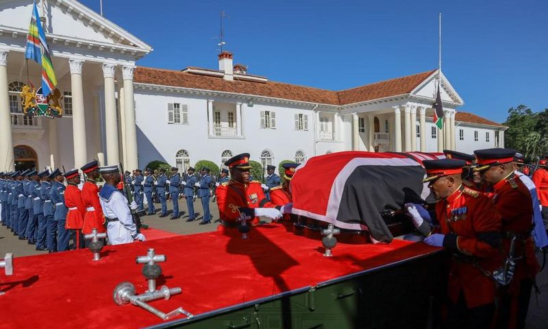 In Photos: Thousands of Kenyans converge at Nyayo Stadium for Moi's Memorial Service