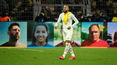 Despite a goal, Neymar was not happy after Paris-Saint Germain lost in Dortmund, meanwhile Lionel Messi has been talking behind the Brazilian's back