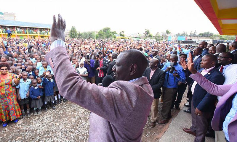 DP William Ruto criticized for attacking Raila at children's school parade