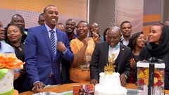 Hussein Mohamed during last bulletin at Citizen TV