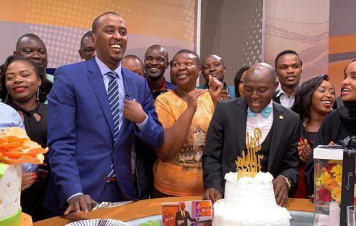 Hussein Mohamed during last bulletin at Citizen TV