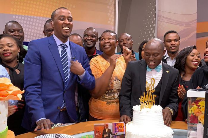 Hussein Mohamed during last bulletin at Citizen TV