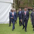 President Uhuru Kenyatta with CS James Macharia (Transport)