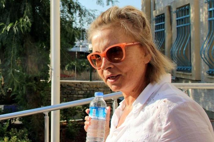 Nazli Ilicak, shown here in 2016, was accused along with Ahmet Altan of sending "subliminal messages" about an imminent coup