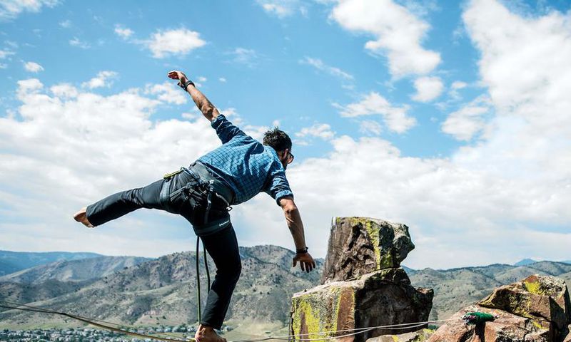 Man Tried to Walk a Terrifying 60-Foot High Line