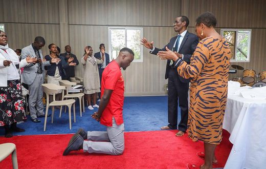 Rachel Ruto holds special prayer for Mariga in new church inside DP's residence