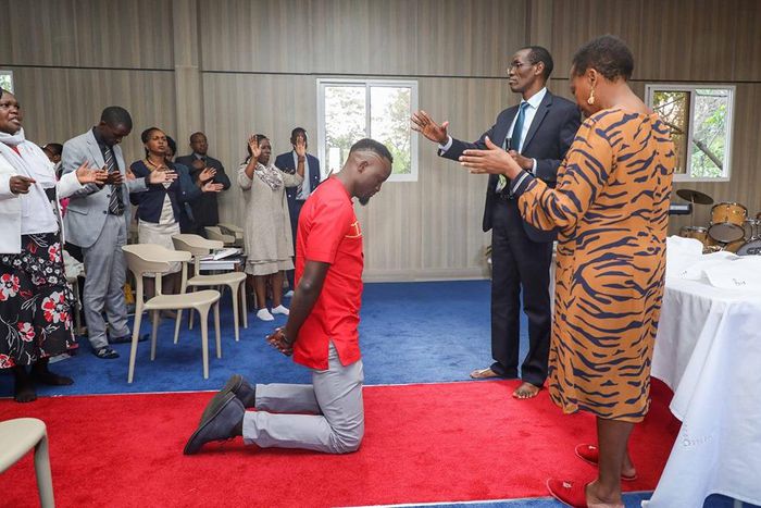 Rachel Ruto holds special prayer for Mariga in new church inside DP's residence