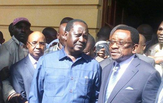 Senator James Orengo and Opposition Leader Raila Odinga