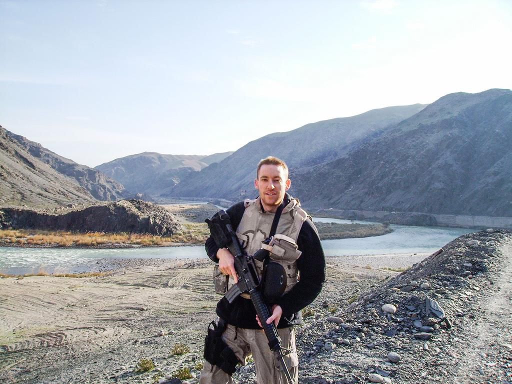 Jason Kander in Afghanistan in 2006.