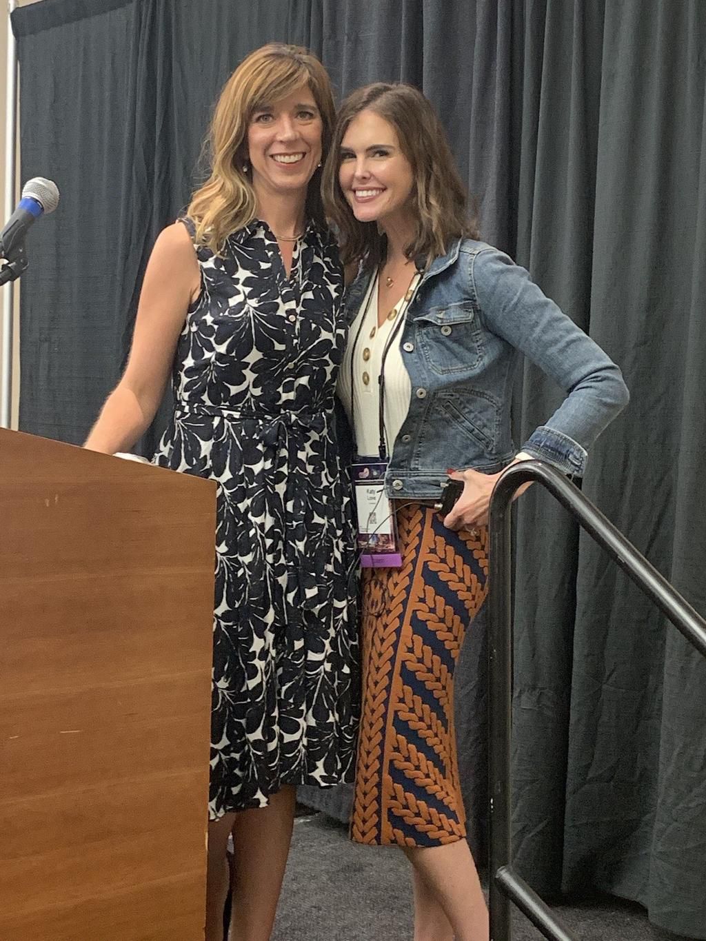 Here I am with Jennifer Sloan, my business partner and co-founder of our PR firm, Comm Oddities INC. Having her support has made all the difference in our success.