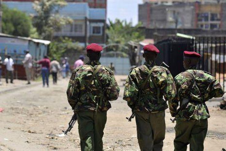 File image of police officers on duty