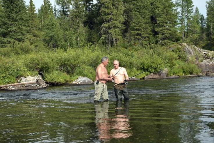 Shoigu, shown here fishing with Putin in 2017, has led a drive to modernise and acquire new weaponry for Russia's military