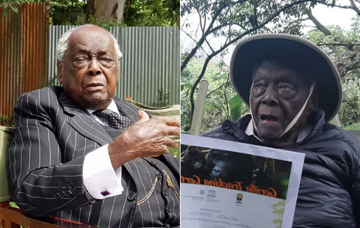 Kenyans react as former Attorney General Charles Njonjo marks 100th birthday tracking gorillas in Uganda's Mgahinga Gorilla National Park