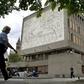 Picasso's 'The Fishermen' adorns a wall of the Y-block in Oslo which is to be demolished