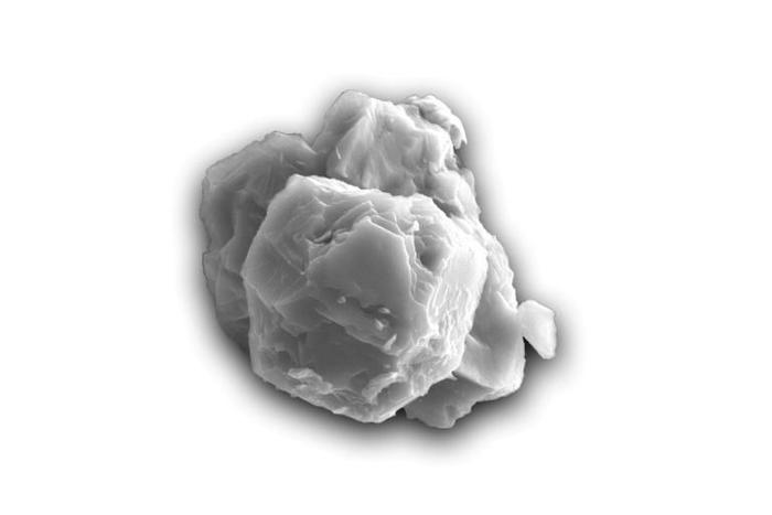 An undated handout picture shows a scanning electron micrograph of a presolar silicon carbide grain