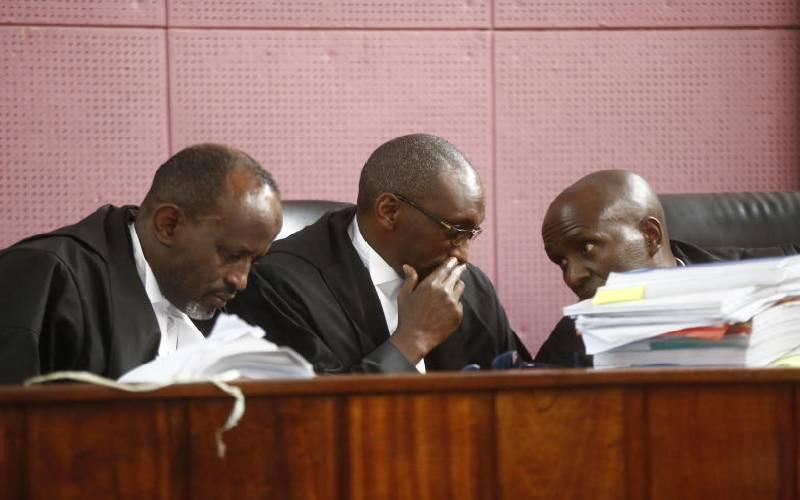 Justice Sila Munyao (centre) recuses himself from Mau evictions case over wife's involvement