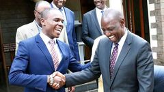 Sylvanus Osoro with DP Ruto