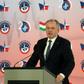 Slovakian former president Andrej Kiska (pictured March 2019) has been charged with tax fraud stemming from his successful 2014 presidential run, when he allegedly misused funds from one of his companies