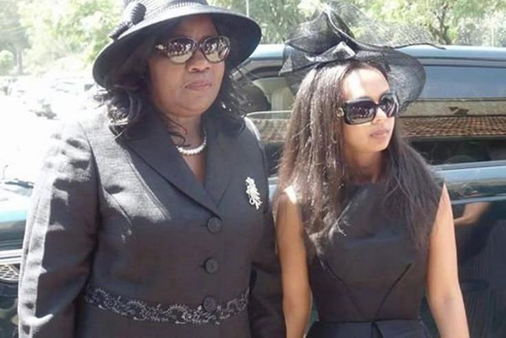 Ida Odinga with her daughter In-law Lwam Bekele