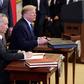 Chinese Vice Premier Liu He signed the trade pact with Donald Trump at the White House, providing some much-needed relief to global markets as tensions between the economic superpowers ease for now